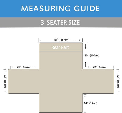 PETCUTE Sofabezüge Sofabezug 3-Sitzer,Sofahusse Sessel Bezug Couchbezug Gesteppte Sofaschoner Sofa b