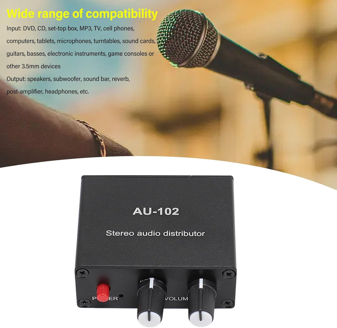 2 Kanal Soundverstärker, Stereo Audio Vorverstärker, Heim Audio HiFi Stereo Verstärker Empfänger, 1
