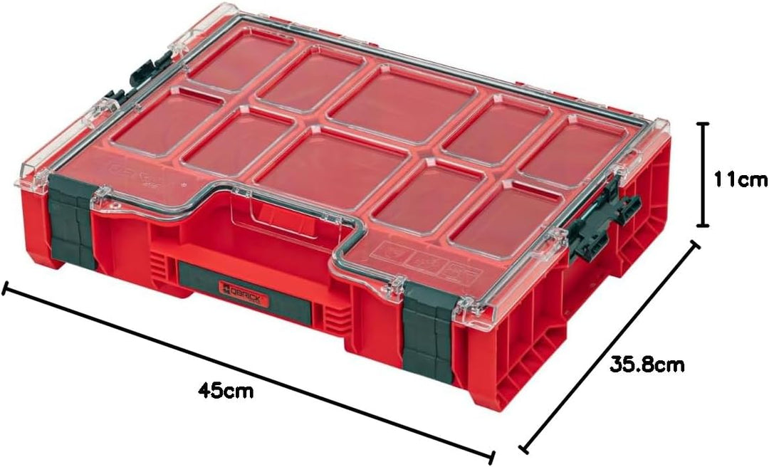 Qbrick System PRO Organizer 300 RED ULTRA HD Einsatzbox, Einsatzbox