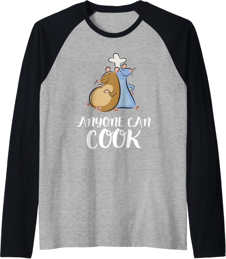 Disney Pixar Ratatouille Remy And Emile Anyone Can Cook Raglan
