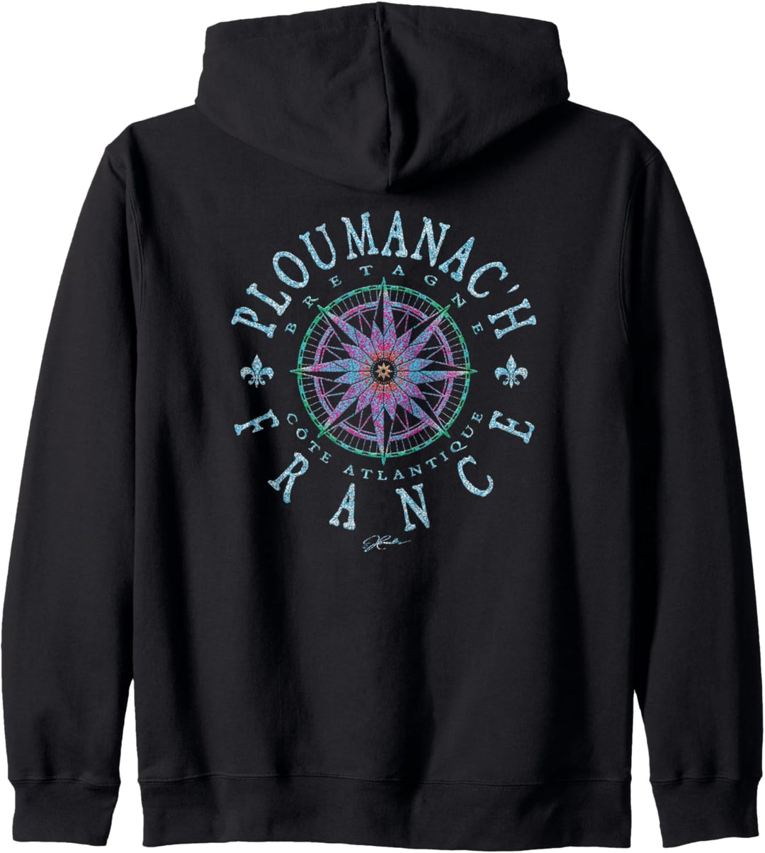 JCombs: Ploumanac'h, Bretagne, Frankreich, Kompassrose Kapuzenjacke