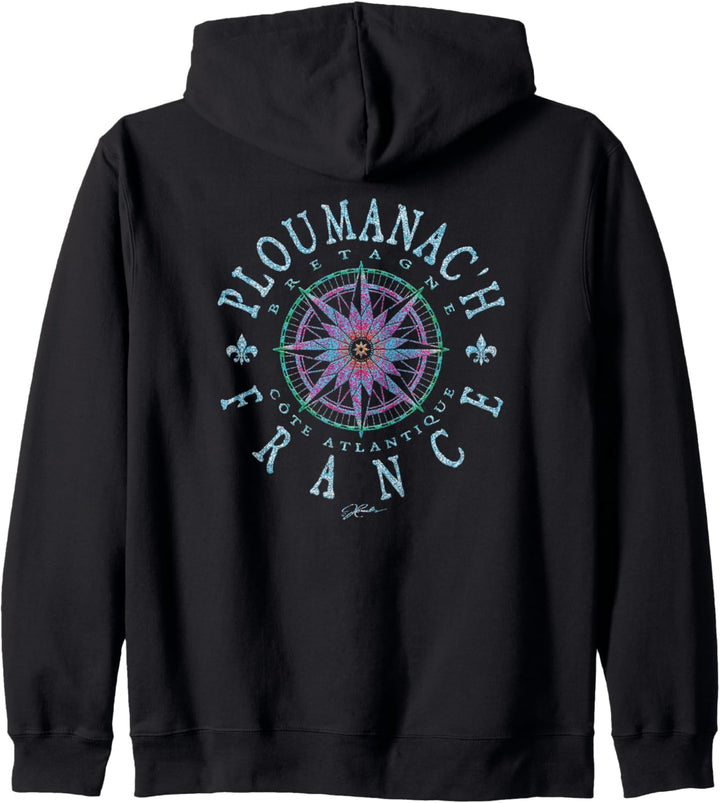 JCombs: Ploumanac'h, Bretagne, Frankreich, Kompassrose Kapuzenjacke