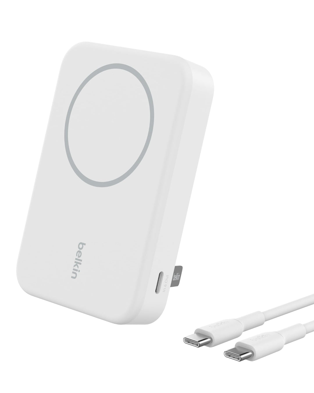 Belkin BoostCharge Pro Kabellose Powerbank 10000mAh mit Qi2, MagSafe-Kompatibles Tragbares Ladegerät