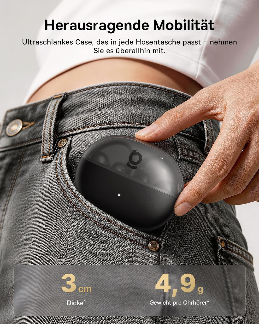 Baseus MC2 Air Open Ear Kopfhörer, Clip-On Earbuds mit CloudComfort, SuperBass 2.0, Bluetooth 6.0, 4