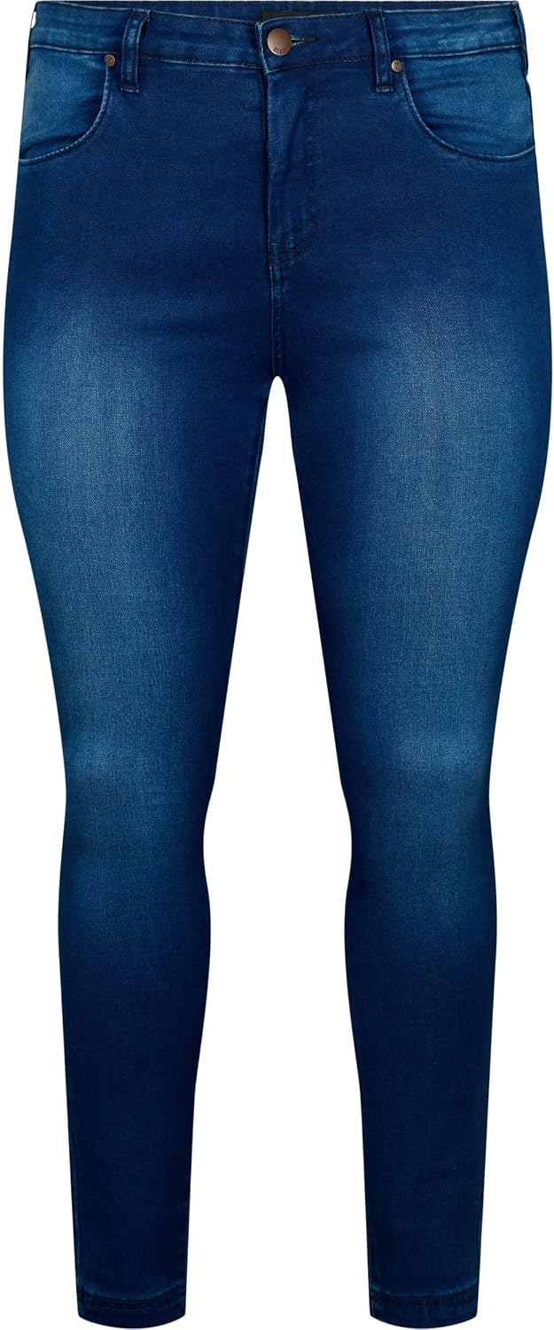 Zizzi Amy Skinny Jeans Damen Grosse Grössen - High Waist - Slim Fit - Bequeme Hose aus Baumwollmisch