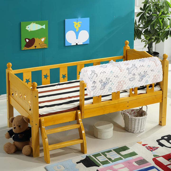 HAVARGO Bettkantenschutz für Kinderbetten, Bettschiene Stossfänger Schutz, Schutz für Bettrahmen Ran