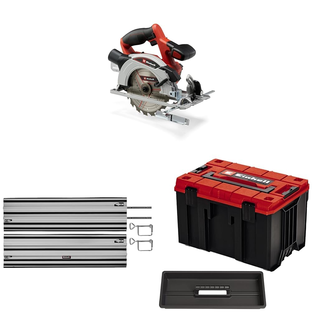 Einhell Akku-Handkreissäge TE-CS 18/165-1 (18 V, Li-Ion, Ø165 x Ø20 mm Sägeblatt, werkzeuglose Einst