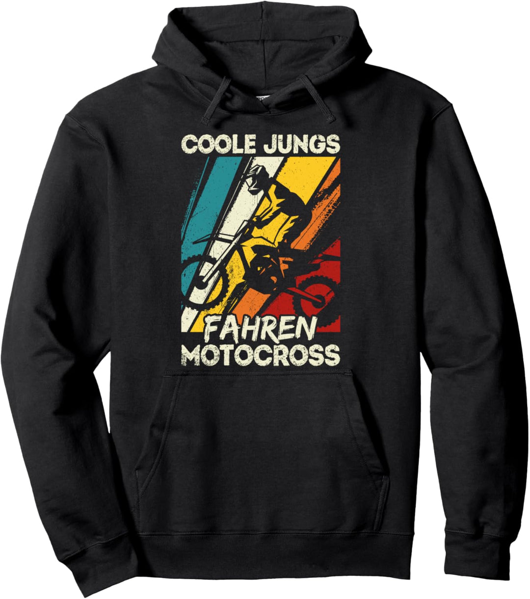 Coole Jungs fahren Motocross - Dirt Biker Kinder Jungen Pullover Hoodie