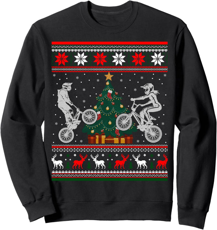 BMX Ugly Christmas Shirt Freestyle Bike Racing Sweater Sweatshirt