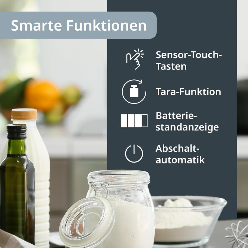 ADE Extra grosse Küchenwaage digital bis 15 kg | Wiegefläche 26x31 cm | Paketwaage
