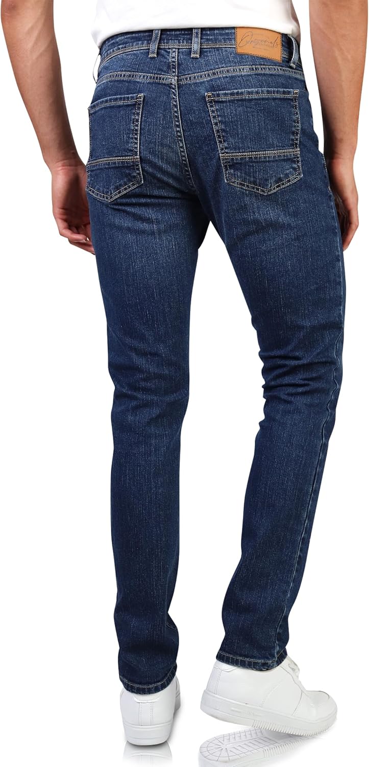 HALAT'S Herren Jeans Slim Fit - Baumwolle Jeanshose Stretch für Herren mit Schlanke Elastizität 30W