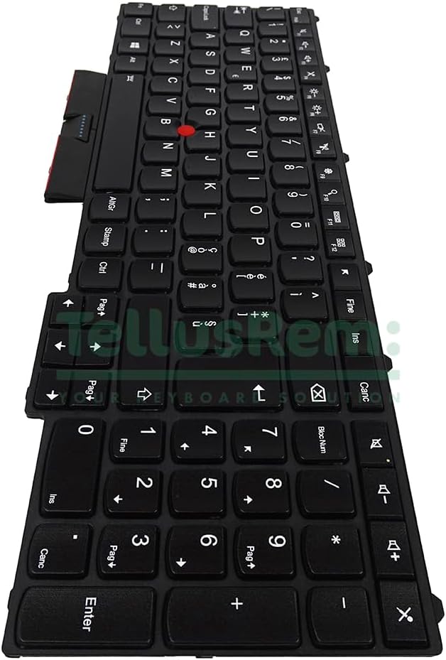 TellusRem ersatztastatur Italienisch Hintergrundbeleuchtung für Lenovo Thinkpad P50 P70 P51 P71 Back