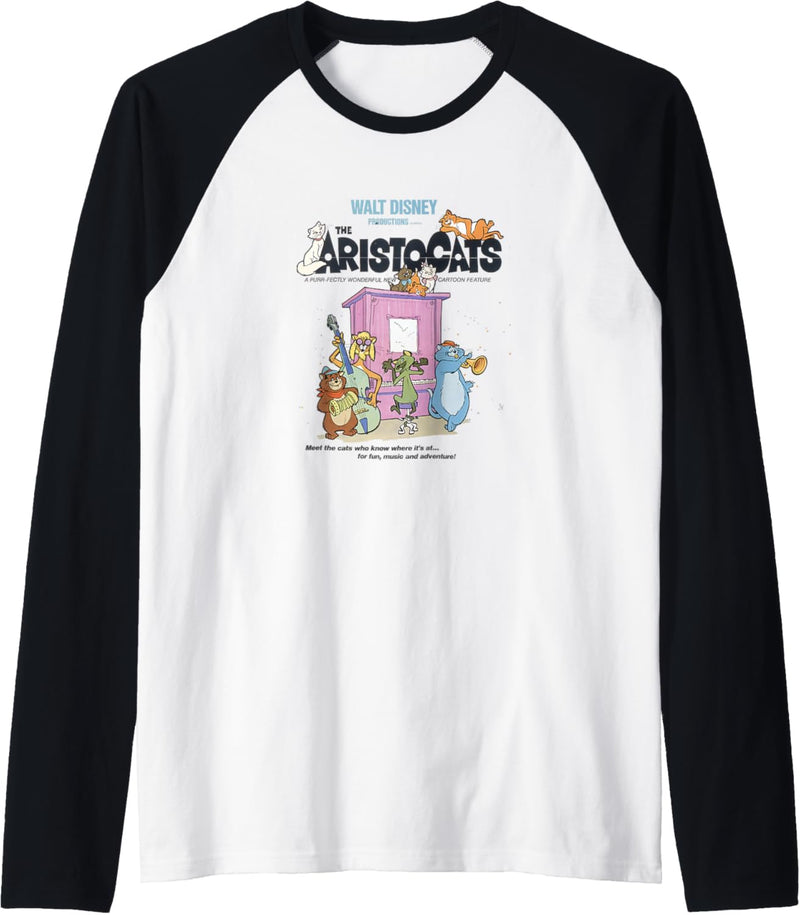 Disney Aristocats Group Shot Movie Poster Raglan