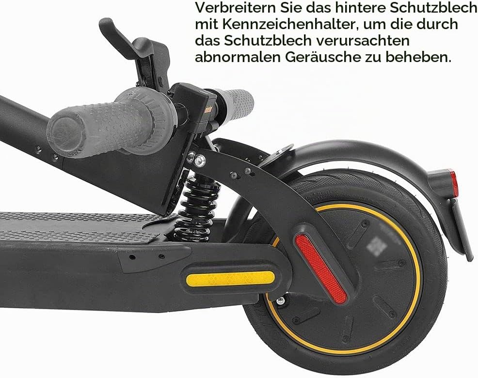 TMOM Schutzblech mit Stossdämpfer hinten für Segway Ninebot Max G30 Elektroroller Stossdämpfung + Ko