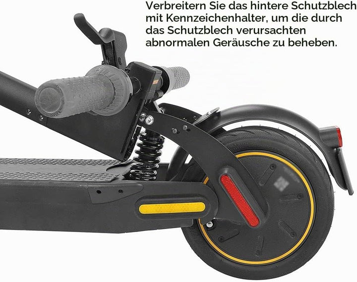 TMOM Schutzblech mit Stossdämpfer hinten für Segway Ninebot Max G30 Elektroroller Stossdämpfung + Ko