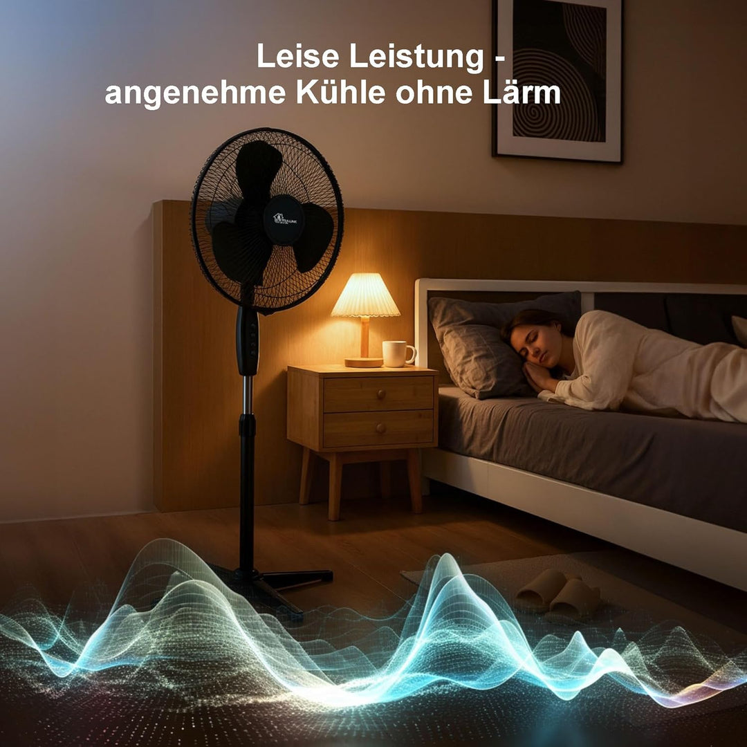 EXTRALINK Standventilator, Ventilator mit 3 Geschwindigkeitsstufen Durchmesser 40 cm Höhenverstellba