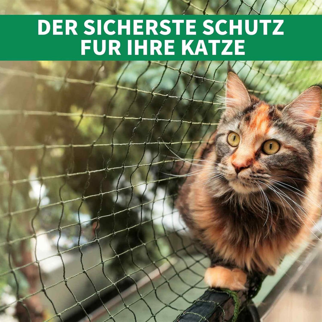 Tatamiyya Katzennetz Für Balkon, Katzennetz Drahtverstärkt 2x3m, Balkonnetz ist Robust Biss- Und Rei