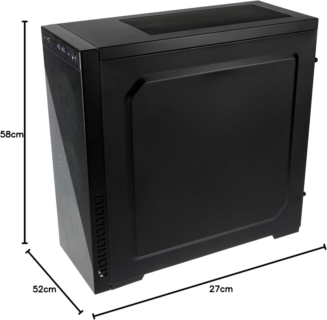 KOLINK Horizon RGB Midi-Tower ATX, Tempered Glass Computergehäuse, PC Hülle, RGB PC Case, PC Gehäuse