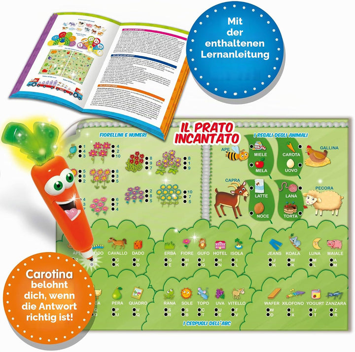 Liscianigiochi Carotina 50 Spiele für Kinder, Mehrfarbig, 76710, 3-6 Jahre