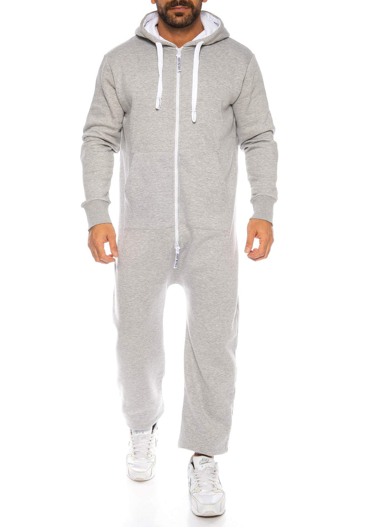 Raff & Taff Herren Jumpsuit Overall Trainingsanzug Fitnessbekleidung onesie Ganzkörperanzug Basic un