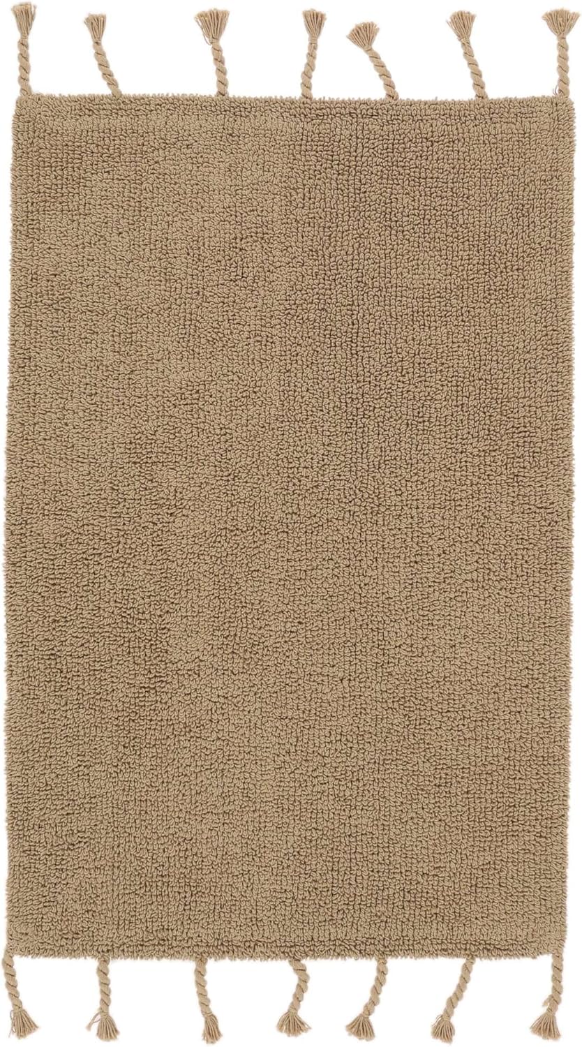 RugVista Badematte Zale, 90 x 60 cm, Rechteckig, Mittelflor, Drehbar, Moderner Badteppich, Maschinen