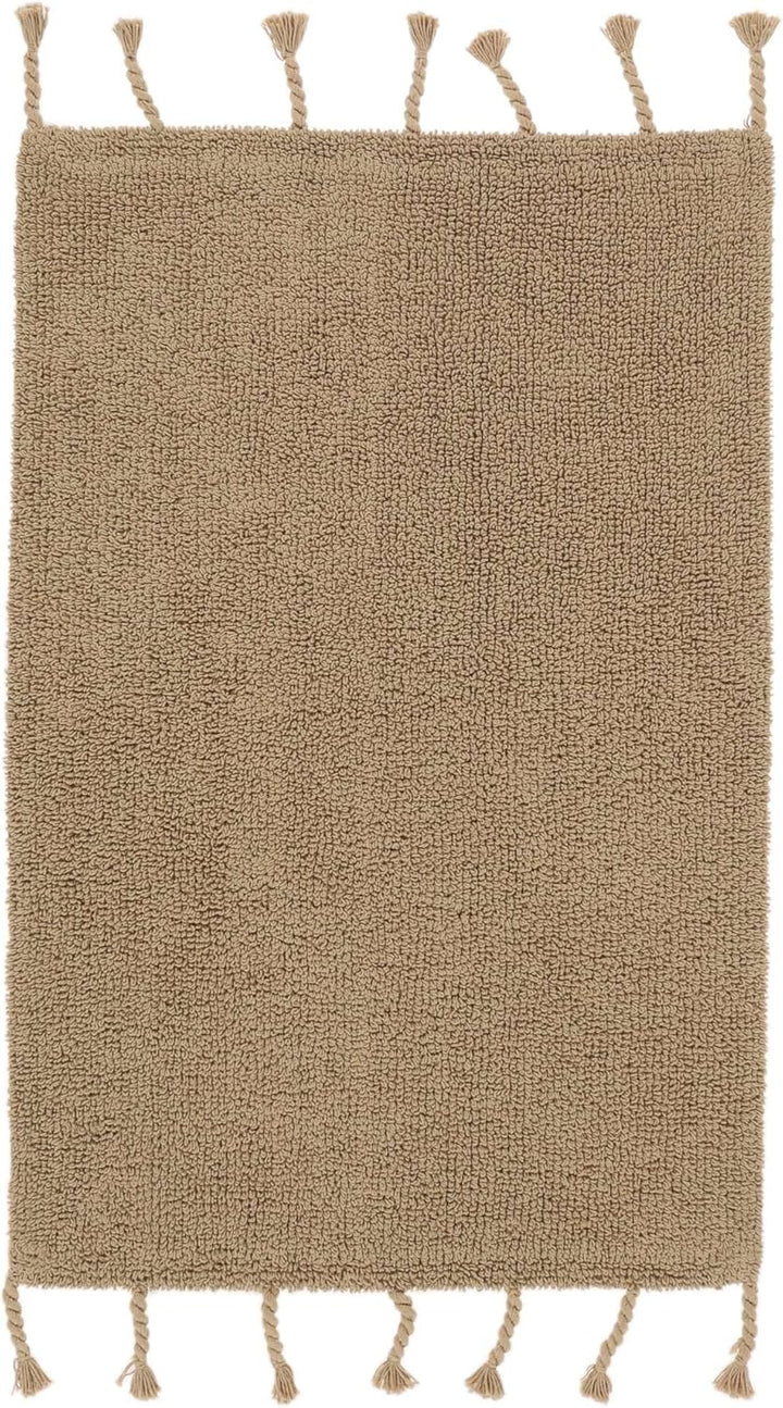RugVista Badematte Zale, 90 x 60 cm, Rechteckig, Mittelflor, Drehbar, Moderner Badteppich, Maschinen