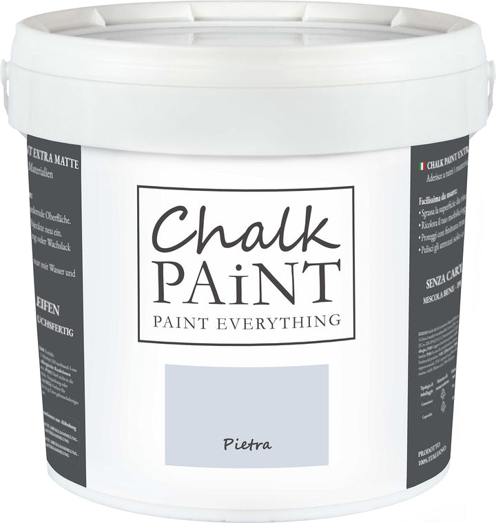 Chalk Paint Everything® Pietra Kreidefarbe Wasserbasis für Alle Oberflächen einfach zu verarbeiten o
