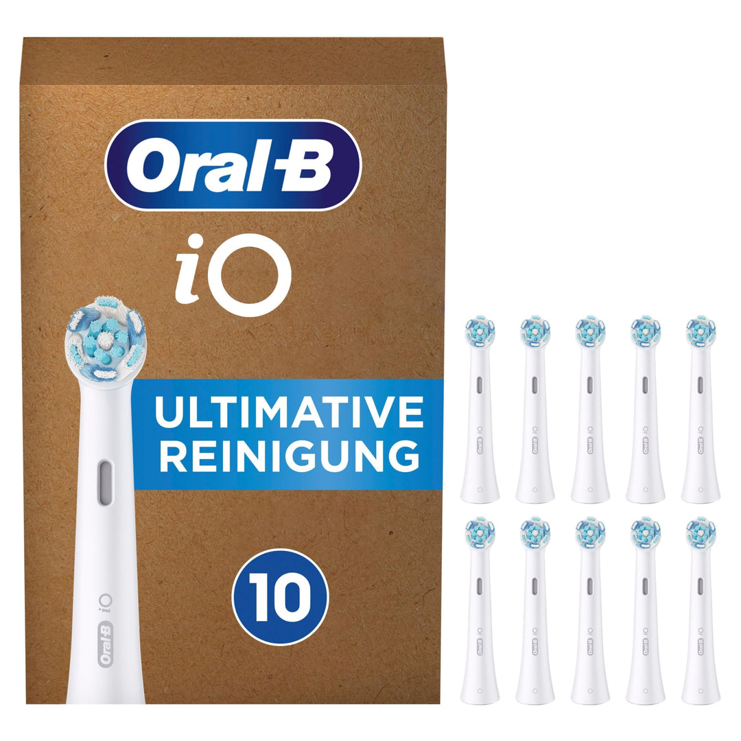 Oral-B iO Ultimative Reinigung Aufsteckbürsten für elektrische Zahnbürste, 10 Stück, ultimative Zahn