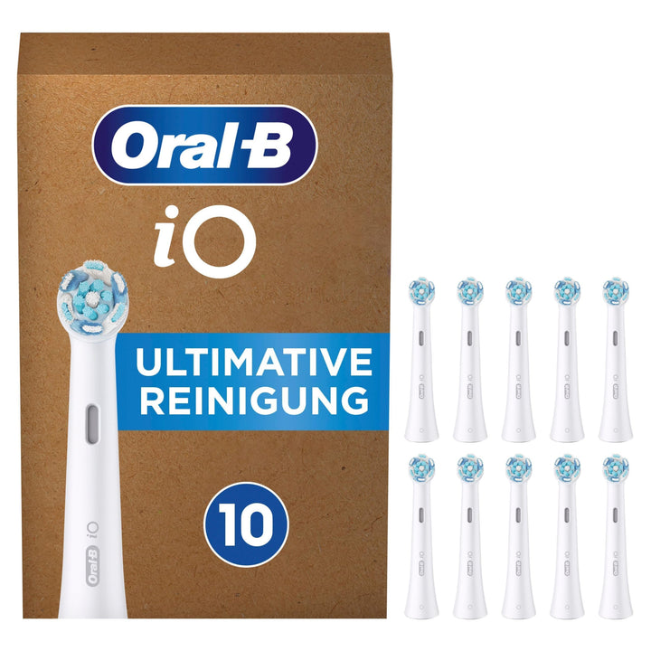 Oral-B iO Ultimative Reinigung Aufsteckbürsten für elektrische Zahnbürste, 10 Stück, ultimative Zahn