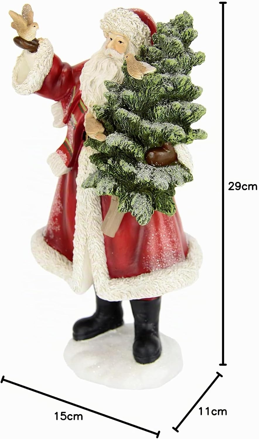 Flair Flower mit Tannenbaum Figur Dekoration Tisch Tischdeko Dekofigur Geschenke Weihnachtsdeko Weih