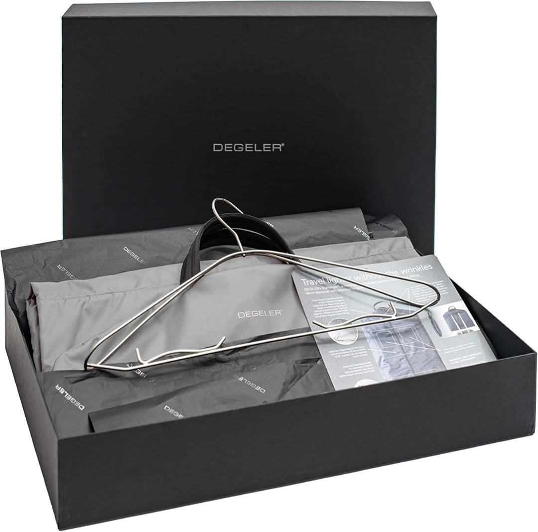 DEGELER SkyHanger - Kleidersack mit einzigartigem Titan-Kleiderbügel für Damen &amp; Herren - durchdacht