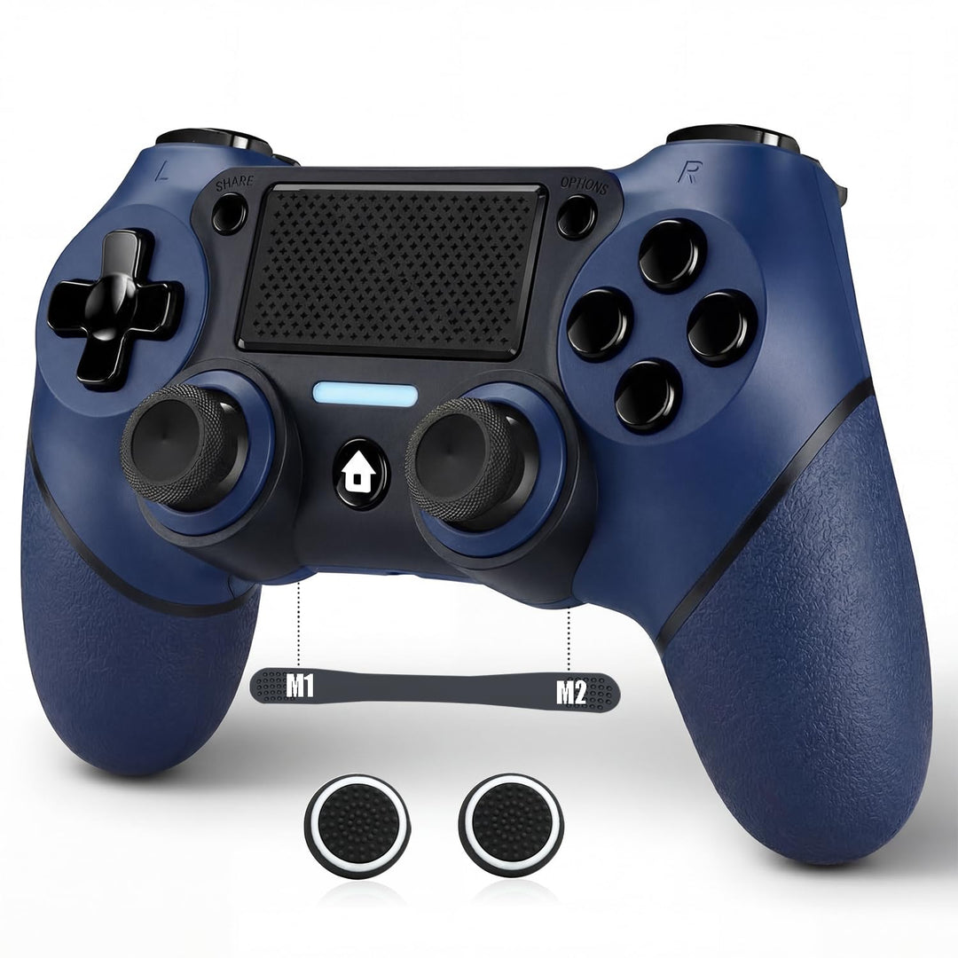 VooFun Wireless Controller Kompatibel mit PS-4/Pro/Slim/PC, Bluetooth Gamepad mit Vibration,6-Achsen