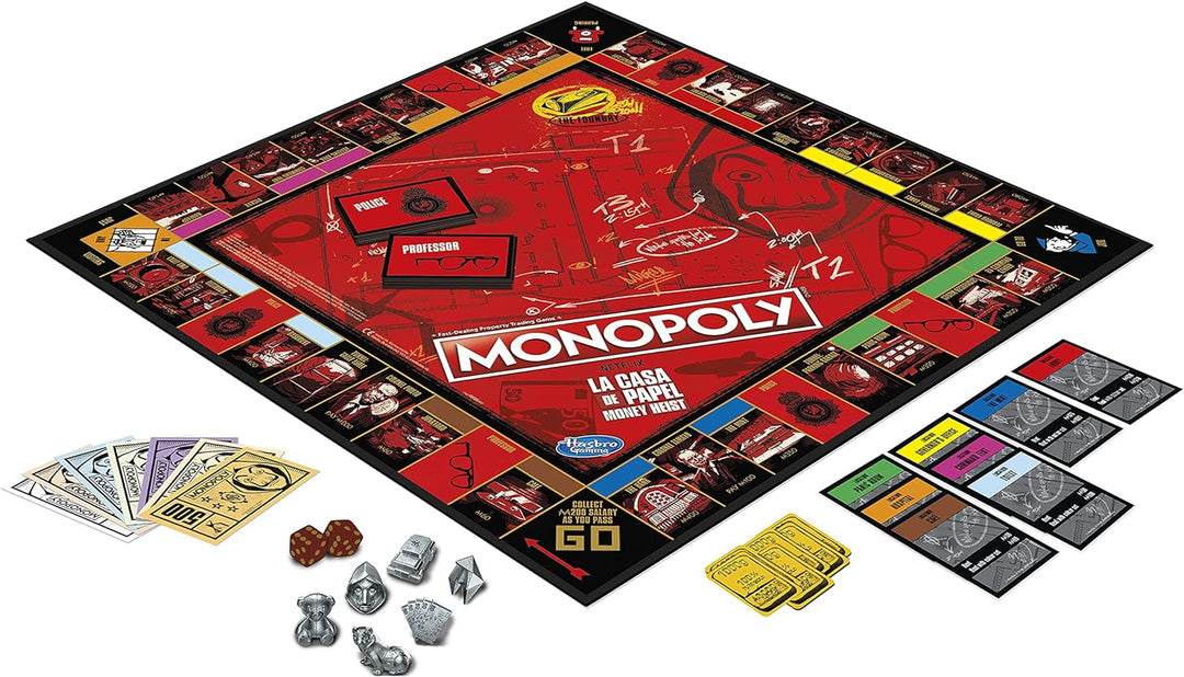 Monopoly: Netflix Haus des Geldes/La Casa de Papel Edition, Brettspiel für Erwachsene und Teenager,
