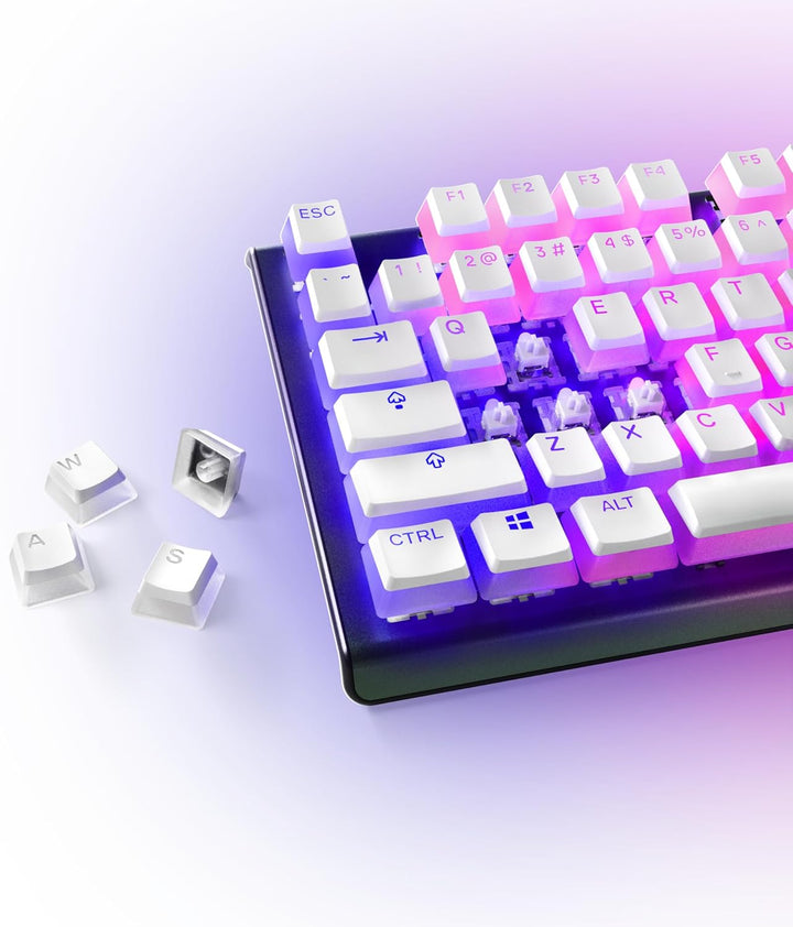 SteelSeries PrismCaps – Double-Shot-Tastenset mit „Pudding“-Optik – Kompatibilität mit allen gängige