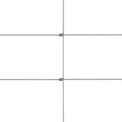 50x1,2 m Gartenzaun Verzinkter Stahl Silbern Gartenzaun Metall Drahtgitter Gartenzaun Sichtschutz Gi