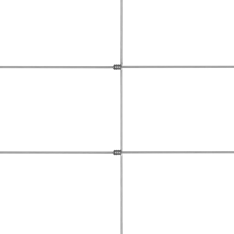 50x1,2 m Gartenzaun Verzinkter Stahl Silbern Gartenzaun Metall Drahtgitter Gartenzaun Sichtschutz Gi