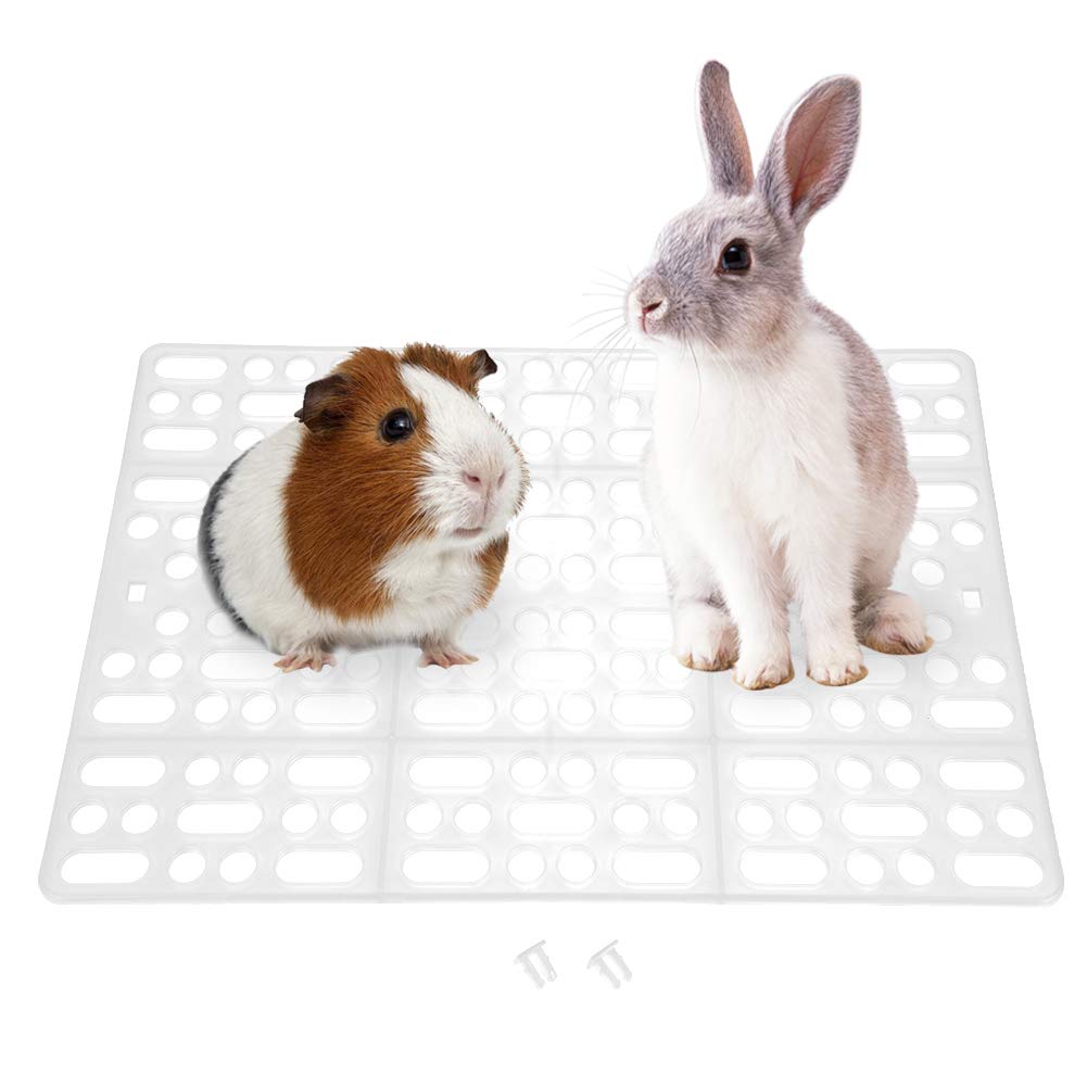 Pssopp Kaninchenmatte Nagerteppich Nagermatte Kaninchenkäfig Matte Kunststoff Füsse Pad für Kaninche
