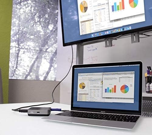 OWC - USB-C Travel Dock - 5 Ports (USB-C, USB-C 100W, USB 3.1, HDMI, SD Reader) Space Gray