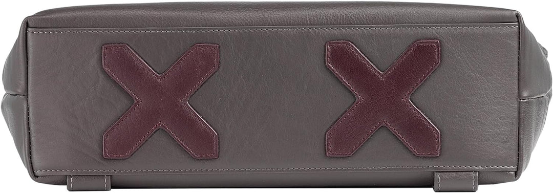 DUDU Herrenrucksack, weicher lässiger Damenrucksack aus echtem Leder mit Reissverschluss Grosser bun