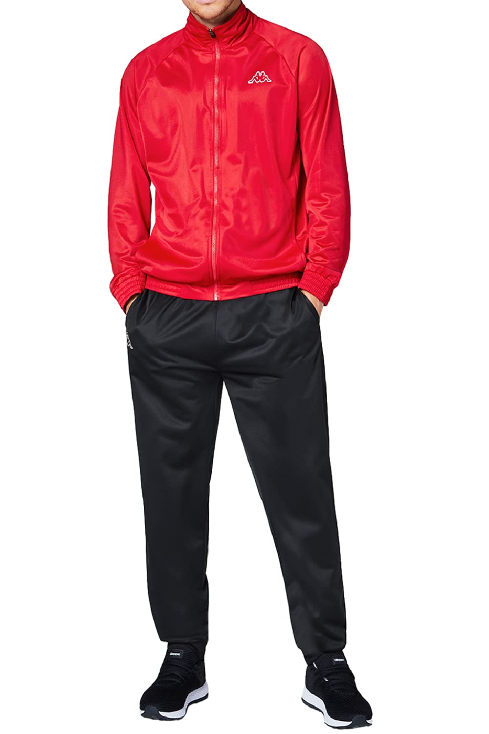 Kappa Tracksuit Till Men I Trainingsanzug für Herren I Ideal für Sport & Freizeit I Rot L, Rot L