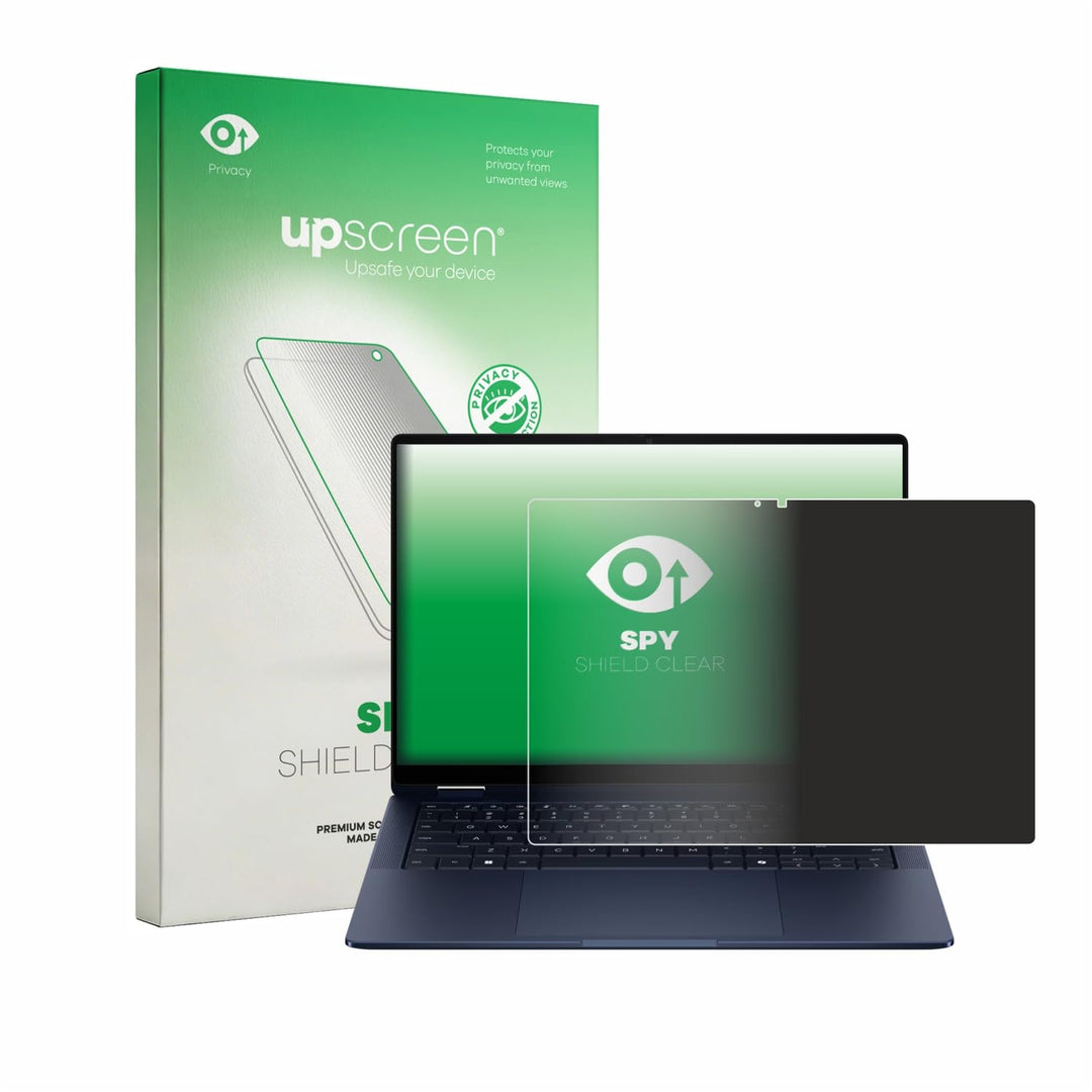upscreen Anti-Spy Blickschutzfolie für HP EliteBook X Flip G2i 14" Made in Germany, Privacy Screen-F