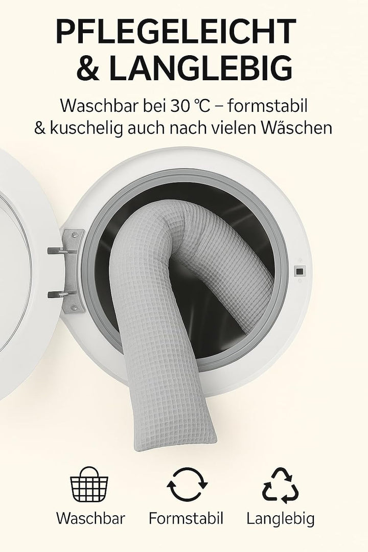 Kinderwagenschlange – Weiche Baby Kuschelschlange für Kinderwagen & Wiege | Handgefertigt aus Baumwo
