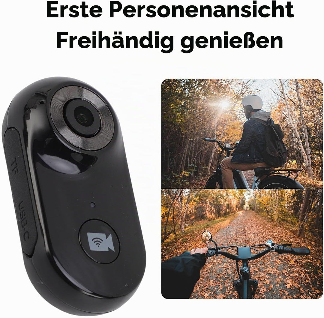 BuyWeek Daumen Action Cam 1080P WLAN, Mini Bodycam Tragbare Körperkamera Haustier Aktion Kamera mit