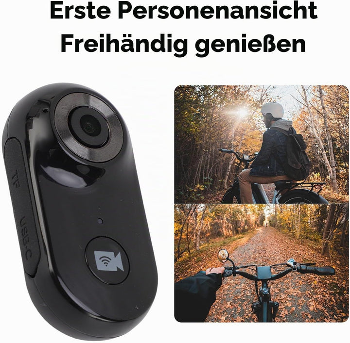 BuyWeek Daumen Action Cam 1080P WLAN, Mini Bodycam Tragbare Körperkamera Haustier Aktion Kamera mit