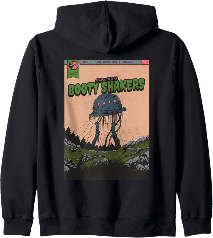 Sci Fi Rave UFO DnB Music Liquid Junglist EDM Drum und Bass Kapuzenjacke