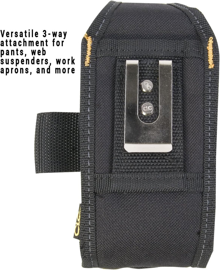 CLC Custom LeatherCraft Handy/Werkzeughalter mit 5 Fächern, klein, Schwarz