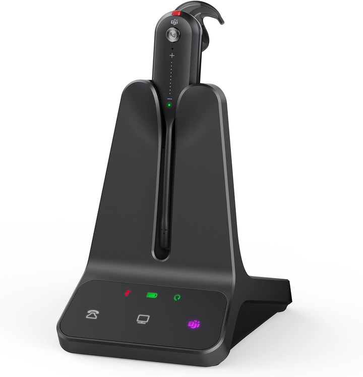 Yealink DECT Wireless Headset WH63 E2,Teams Certified,Single Ear(Mono) Office Headset for Desk Phone