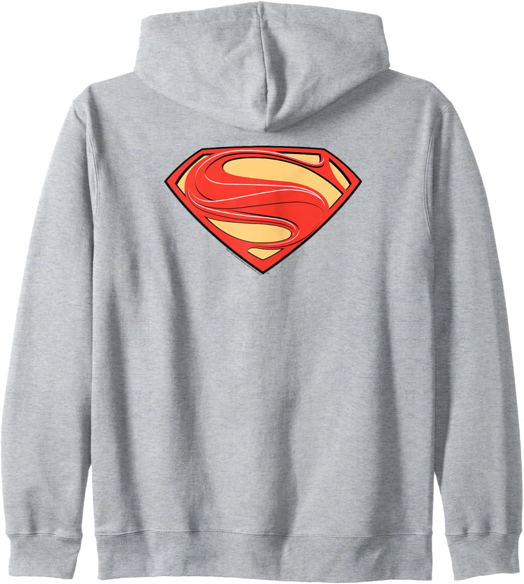 Man of Steel Superman New Solid S Shield Kapuzenjacke