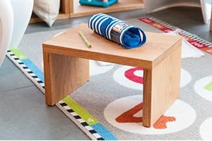 Schemel Eiche massiv; Trittschemel; Multifunktionspodest