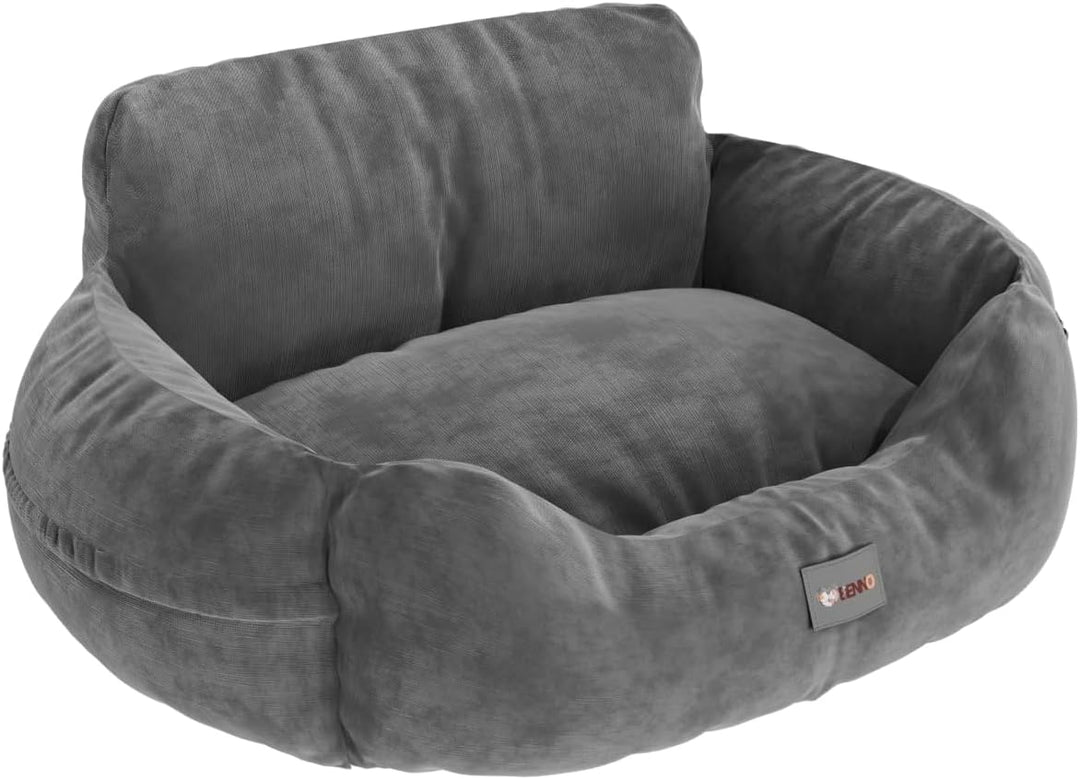 BENNO® Hundesitz Buddy Autositz für Hunde 55x45x30 cm anthrazit - Stabiler Autokorb mit rutschfestem